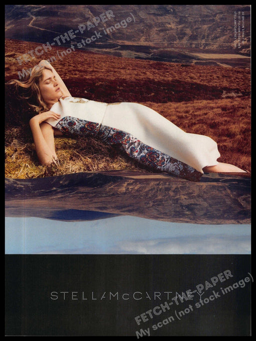 Stella McCartney 2010s Magazine Print Ad 2015 Model Prairie Laying Down Stella McCartney