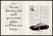 Subaru SVX Car 1990s Print Advertisement (2 Pgs) 1991 Speed Tickets Lose License Fetch-the-Paper