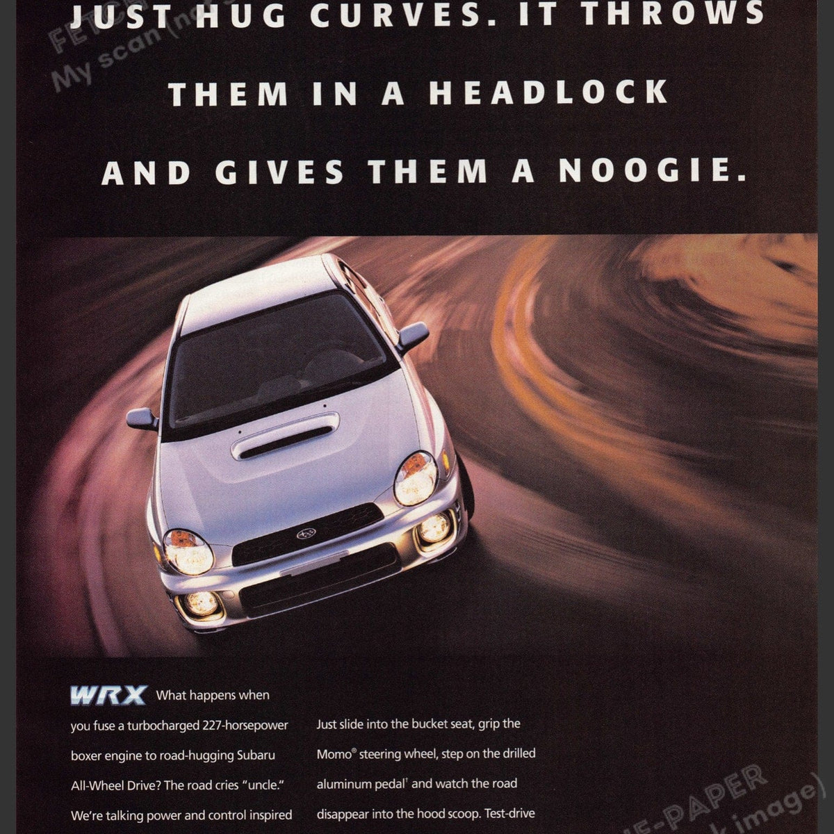 Original 2002 Subaru WRX Print Ad - Turbocharged Performance — Fetch ...