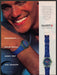 Swatch Watch Water & Shock Resistant 1990s Print Advertisement Ad 1992 Fetch-the-Paper