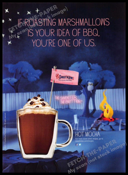 Sweet 'N Low 2010s Magazine Print Advertisement 2013 "Hot Mocha" Sweet 'n Low