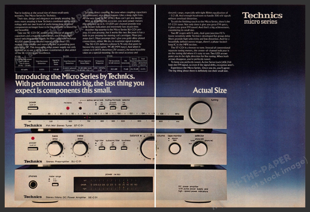 Technics SE-C01 ST-C01 SU-C01 RS-M05（Technics SC-C01 SU-C01