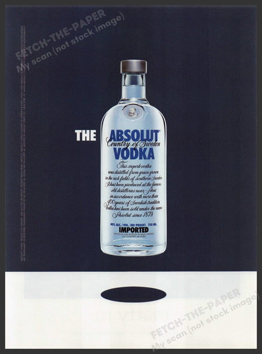 The Absolut Vodka 2000s Print Advertisement Ad 2006 Promo Fetch the Paper!