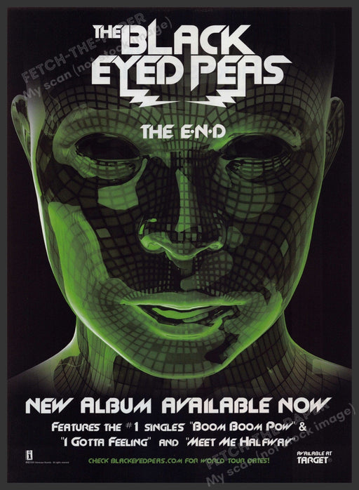 The Black-Eyed Peas "The End" Album Release Promo 2010s Print Advertisement 2010 Fetch-the-Paper
