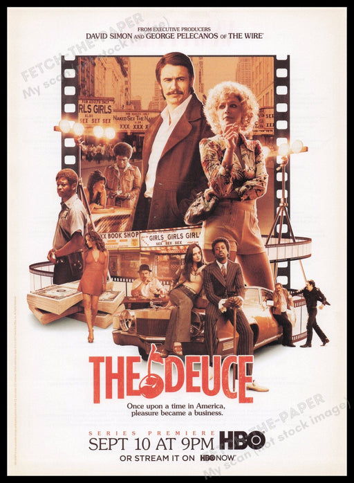 The Deuce 2000s Print Advertisement Ad 2017 Fetch the Paper!