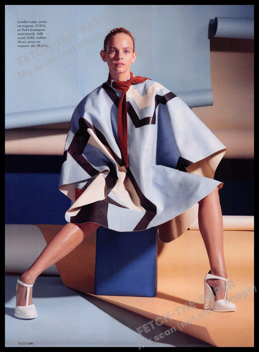 Tod's & Prada 2010s Magazine Print Ad 2014 Legs Heels Model Fashion Tod's and Prada