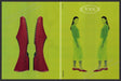 Tod's Shoes 1990s Print Advertisement (2 pages) 1999 Legs Green Wash Fetch the Paper!