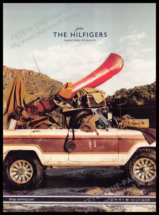 Tommy Hilfiger 2010s Magazine Print Advertisement 2012 Outdoor Camping SUV Tommy Hilfiger