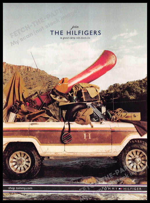Tommy Hilfiger 2010s Magazine Print Advertisement 2012 Outdoor Camping SUV Tommy Hilfiger