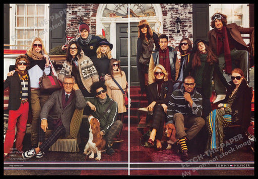 Tommy Hilfiger 2010s Print Advertisement (2 page) 2011 Winter Family Portrait Tommy Hilfiger