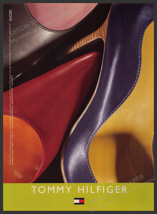 Tommy Hilfiger Shoes Pumps Colorful 2000s Print Advertisement 2004 Fetch-the-Paper