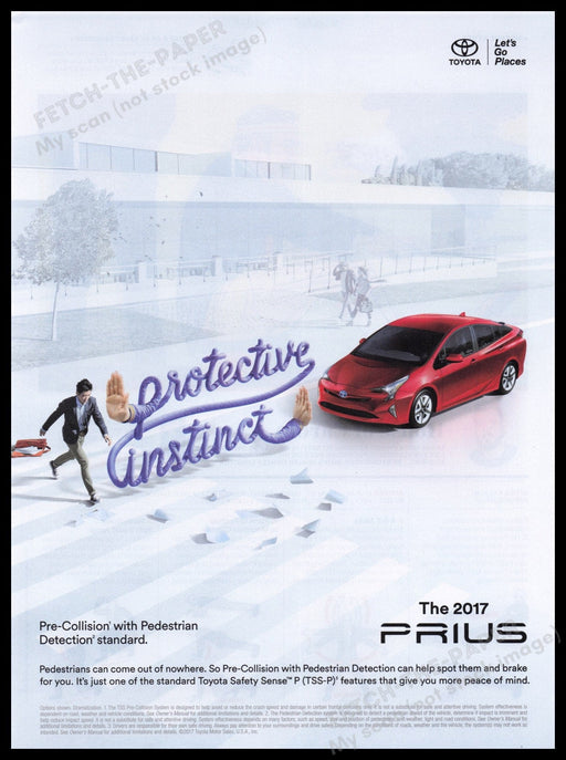 Toyota Prius 2000s Print Advertisement Ad 2017 Fetch the Paper!