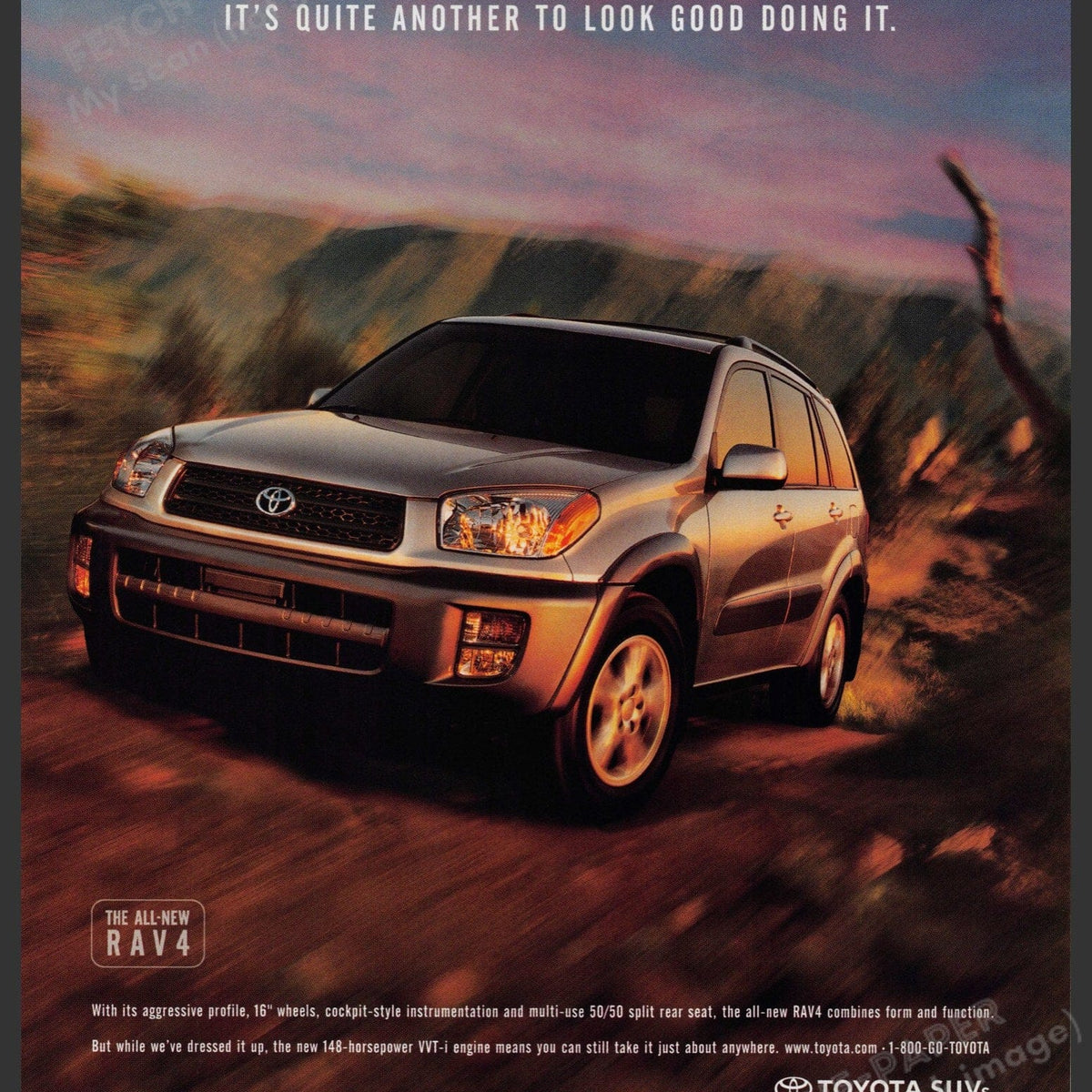 2001 Toyota Rav4 Print Ad - Rugged & Stylish SUV Design — Fetch-the-Paper