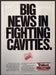 Trident 1980s Print Advertisement 1986 Cinnamon "Big news in fighting cavities" Trident