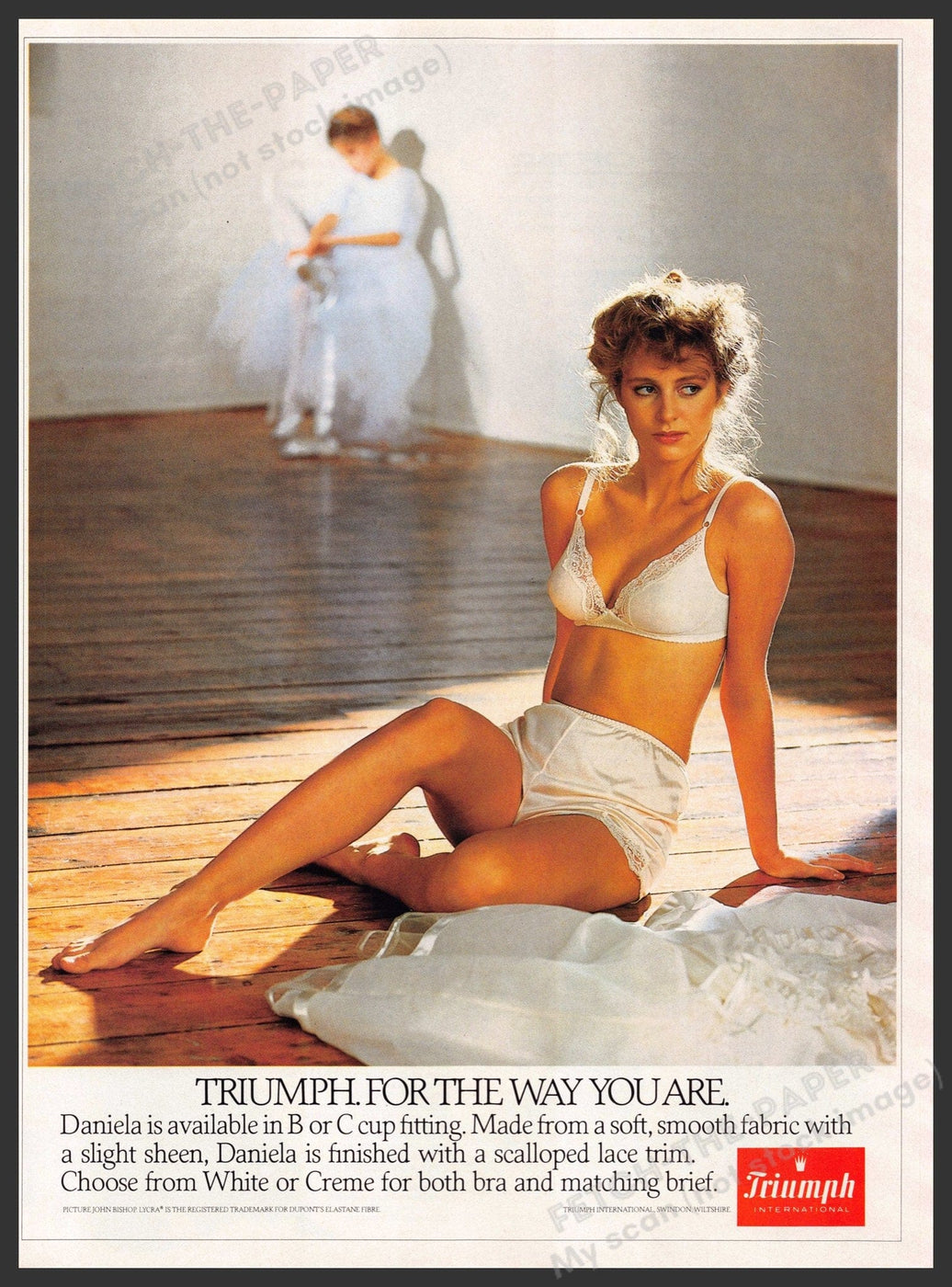 Triumph Lingerie Daniela 1980s Print Advertisement Ad 1982 Legs — Fetch ...