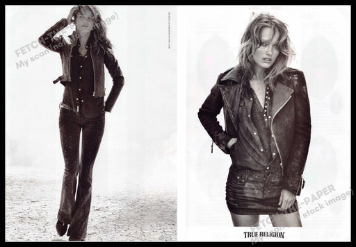 True Religion 2010s Print Advertisement (2 pages) 2013 Mini Skirt Jeans True Religion