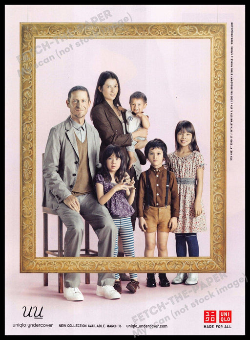 Uniqlo Undercover 2010s Magazine Print Advertisement 2012 Family Portrait Uniqlo Undercover