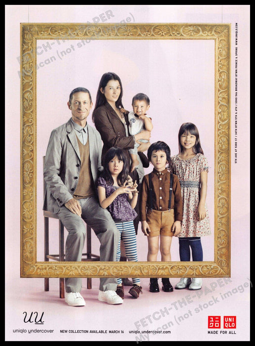 Uniqlo Undercover 2010s Magazine Print Advertisement 2012 Family Portrait Uniqlo Undercover