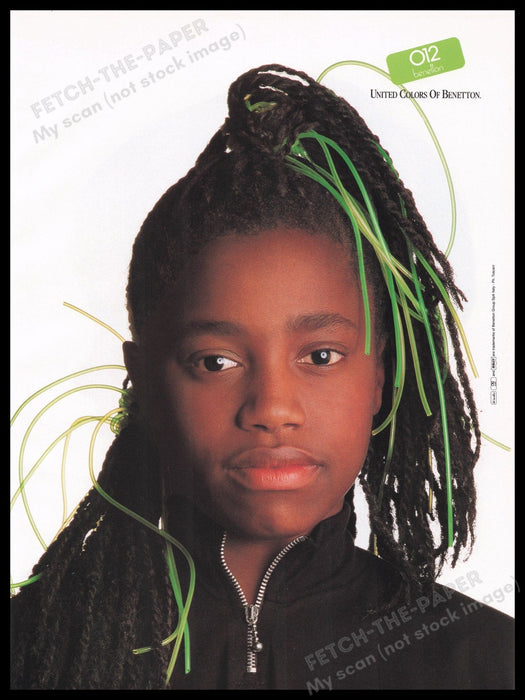 United Colors Of Benetton 1980s Print Advertisement Ad 1989 Clothing O12 Fetch the Paper!