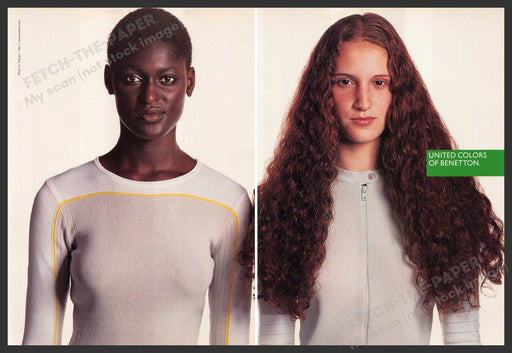 United Colors of Benetton 2000s Print Advertisement (2 pages) 2000 Two Girls United Colors of Benetton