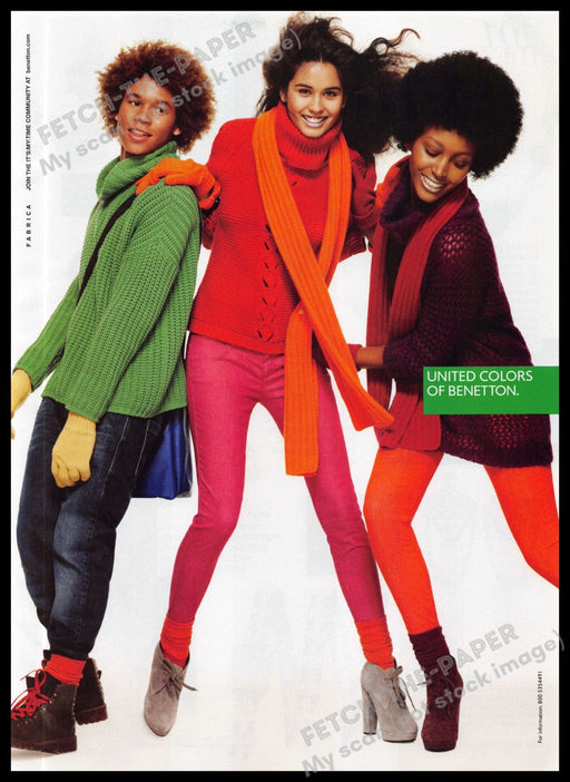 United Colors of Benetton 2010s Magazine Print Ad 2011 Colorful Friends Legs United Colors of Benetton