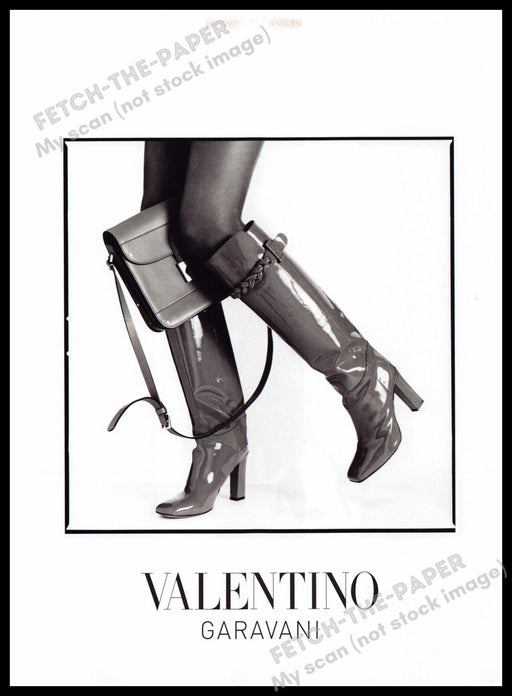 Valentino Garavani 2010s Magazine Print Ad 2014 Legs Knee High Boots Valentino Garavani