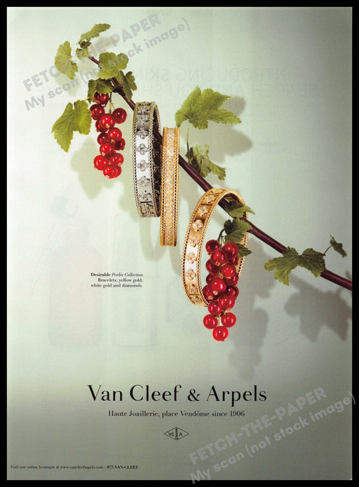 Van Cleef & Arpels 2010s Print Advertisement 2013 Perlee Collection Van Cleef & Arpels