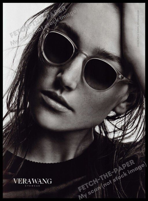 Vera Wang Sunglasses 2010s Magazine Print Ad 2014 Josephine Le Tutour Vera Wang
