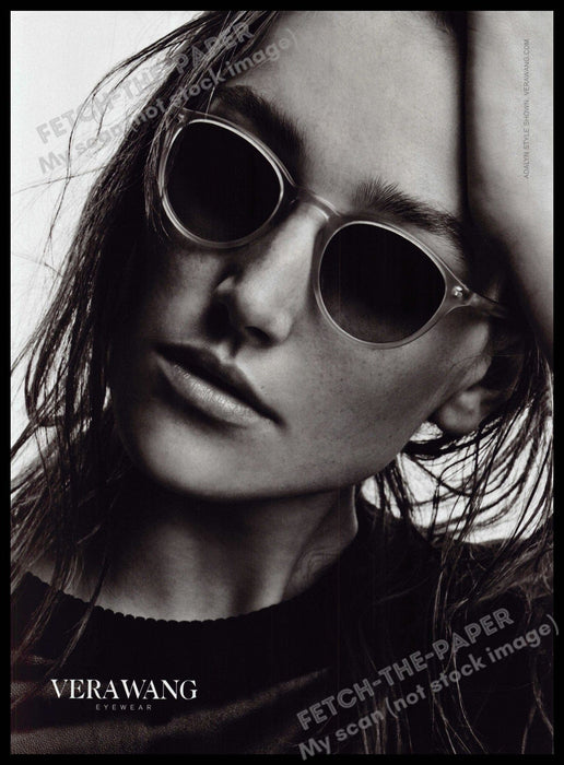 Vera Wang Sunglasses 2010s Magazine Print Ad 2014 Josephine Le Tutour Vera Wang