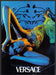 Versace Frankie Rayder 1990s Print Advertisement 1999 Colorful Photo Shoot Fetch-the-Paper