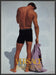 Versace Jeans Couture 1990s Print Advertisement Ad 1992 Back Male Model Boxers Fetch-the-Paper