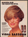 Vidal Sassoon 1980s Magazine Print Advertisement Ad 1987 Salon Hair Fetch-the-Paper