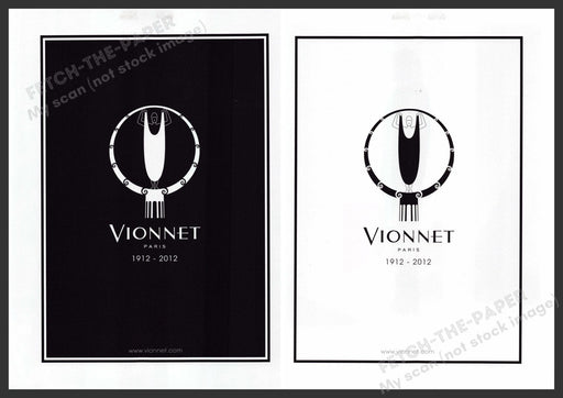 Vionnet Paris Fashion 2010s Print Ad (2 page) 2012 Fetch-the-Paper