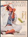 Virginia Slims 1980s Print Advertisement Ad 1987 Girl Cross Legged Sitting Hat Virginia Slims