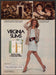 Virginia Slims Cigarettes 1980s Print Advertisement 1984 Legs Striped Pantyhose Fetch-the-Paper
