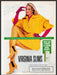 Virginia Slims Cigarettes 1990s Print Advertisement Ad 1991 Legs Yellow Shiny Fetch the Paper!