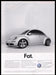 Volkswagen Beetle 2000s Print Advertisement Ad 2007 Fetch the Paper!