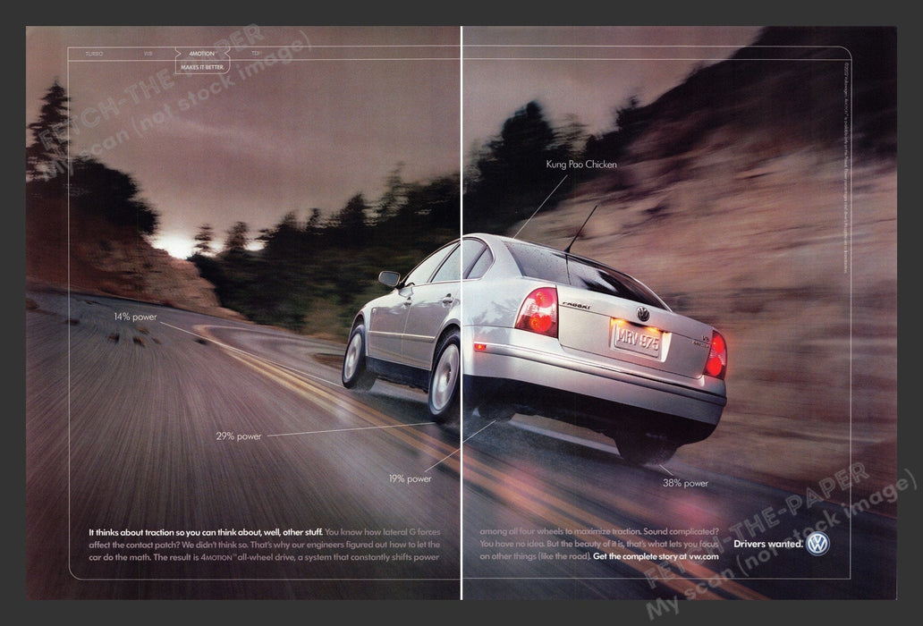 Volkswagen Passat 2000s Print Ad Pontiac
