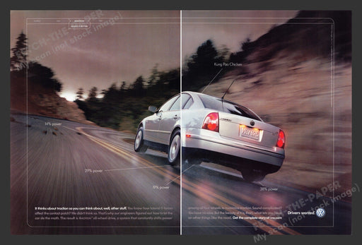 Volkswagen Passat 2000s Print Ad Pontiac