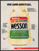 Wesson 1980s Magazine Print Advertisement 1985 Vegetable Oil Wesson