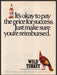 Wild Turkey 1990s Print Advertisement 1990 "Pay the price for success" Fetch-the-Paper