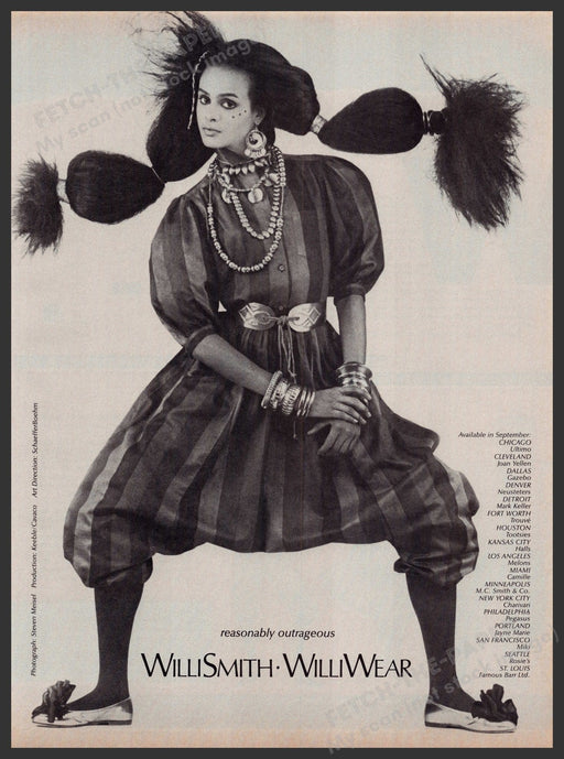 WilliSmith WilliWear Clothing 1980s Print Advertisement Ad 1981 Outrageous Fetch-the-paper.com