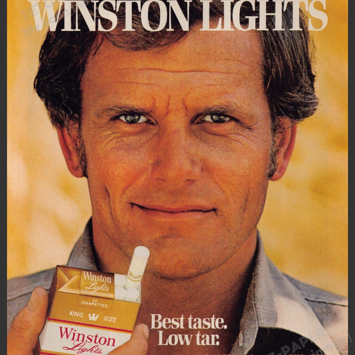 winston cigarette ads 1970 1970s 100s Magazine Ad, Tobacco Ad, Vintage Home Decor, 8X11 Vintage Print Advertisement Winston Lights Cigarettes 1979 Ad