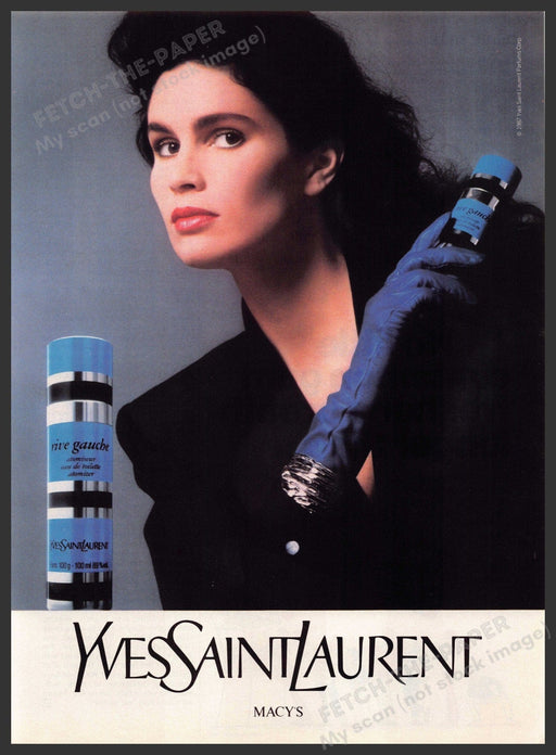 Yves Saint Laurent 1980s Print Advertisement 1987 Rive Gauche (Not the product) Yves Saint Laurent