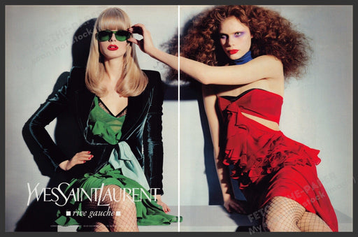 Yves Saint Laurent 2000s Print Advertisement (2 Pg) 2003 Legs Rive Gauche Fetch-the-Paper