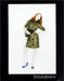 Yves Saint Laurent 2000s Print Advertisement 2005 Red Head Legs Attitude Fetch-the-Paper