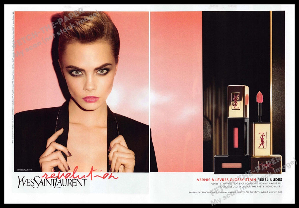 Yves Saint Laurent 2010s Print Advertisement (2 pages) 2013 Revolution Sexy Yves Saint Laurent