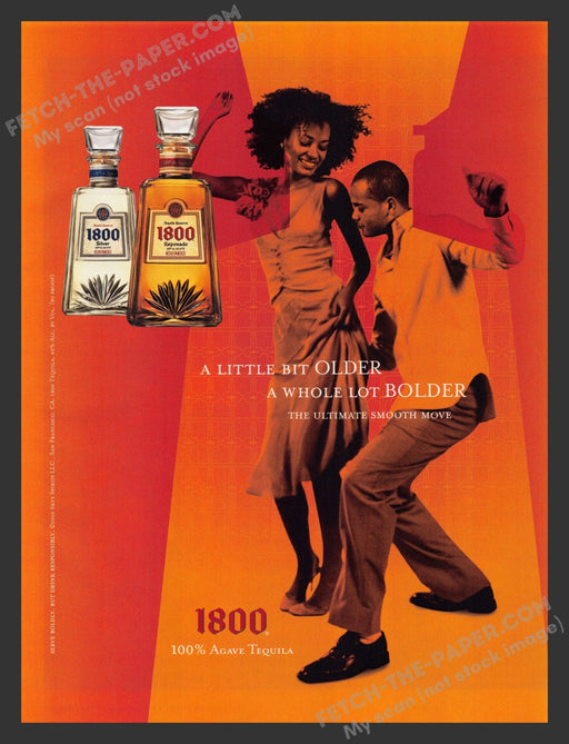 2005 Print Advertisement 1800 Tequila Dancing Alcohol Ad.