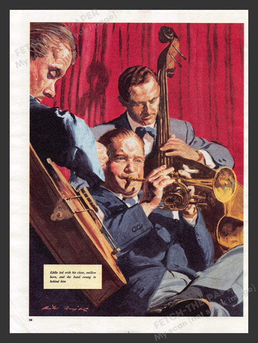 1949 Band Playing Swing Magazine Illustration