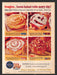 1963 Pillsbury Refrigerated Sweet Rolls Print Advertisement Ad